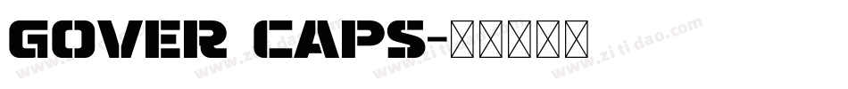 gover caps字体转换